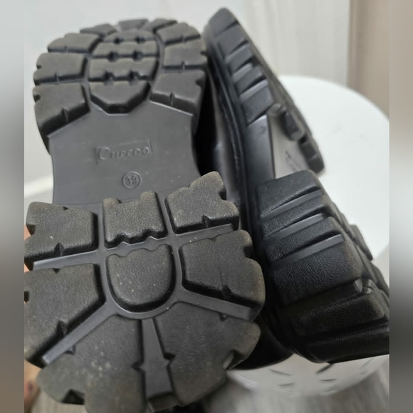 CUCCOO Over The Knee Knit Black Sock Boots Women's Size 8.5🌴 - Picture 11 of 11